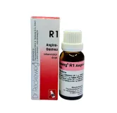 R1 Angina-Gastreu 22ml homeopathic drops by Dr. Reckeweg, bottle and carton