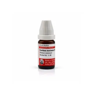 Carduus Marianus 10ml homeopathic dilutions and mother tincture bottle or pack on white background