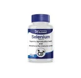 Selenium Tablets by Dr. Masood, original bottle on a white background
