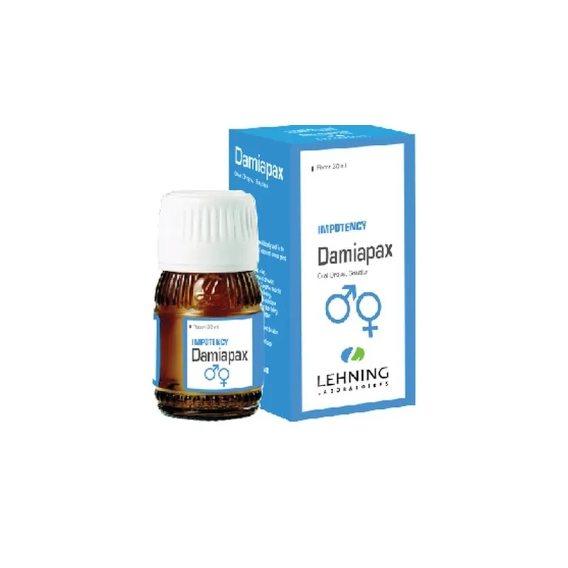 Damiapax 30 ml Drops by Lehning Laboratories, product package on white background