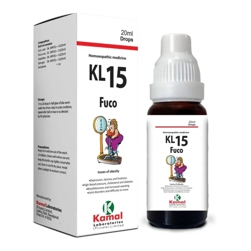 KL 15 (FUCO ) 20 ml, Kamal Laboratories product pack on a white background