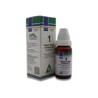 BM 1 Drops homeopathic drops by BM Homoeopathic Pharmaceuticals on a pure white background