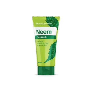 Neem Face Wash by Paul Brooks, product pack on a white background