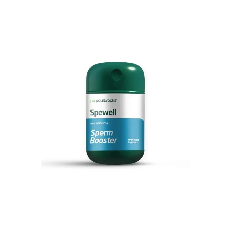 Spewell Capsules by Paul Brooks, product pack on a white background