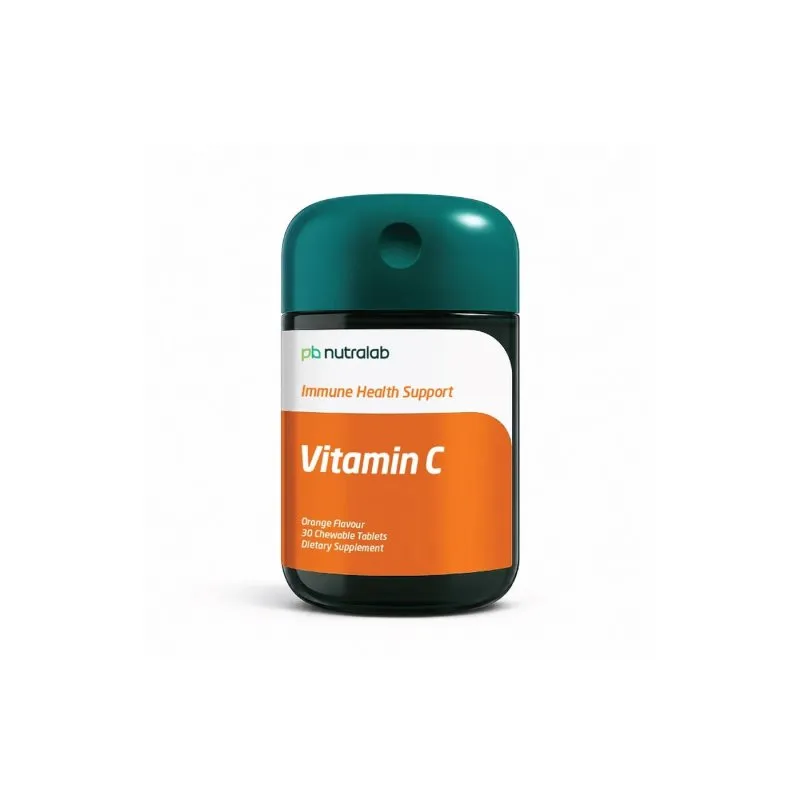 Vitamin C Tablets by Paul Brooks, product pack on a white background