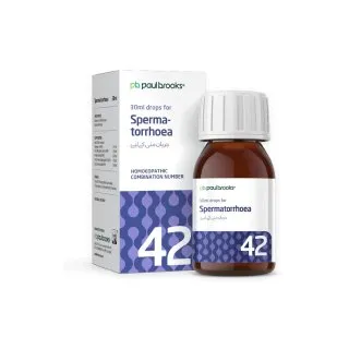Spermatorrhoea by Paul Brooks, product pack on a white background