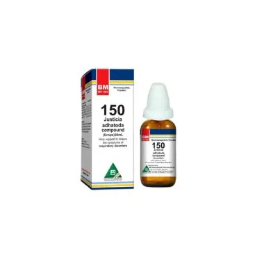 BM 150 Drops homeopathic drops on a pure white background