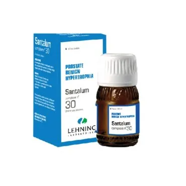L-30 Santalum Complex 30 ml Drops by Lehning Laboratories, product package on white background