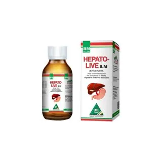 BM Hepatolive Syrup homeopathic syrup on a pure white background