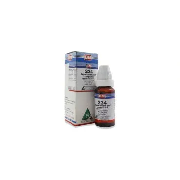 BM 234 Drops homeopathic drops on a pure white background