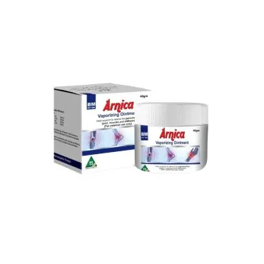 BM Arnica Ointment topical preparation on a pure white background