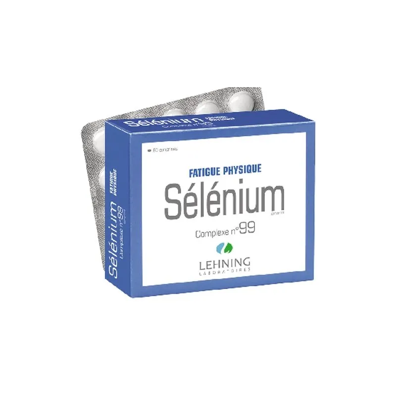 L-99 Selenium Complex 60 tablets Tablets by Lehning Laboratories, product package on white background