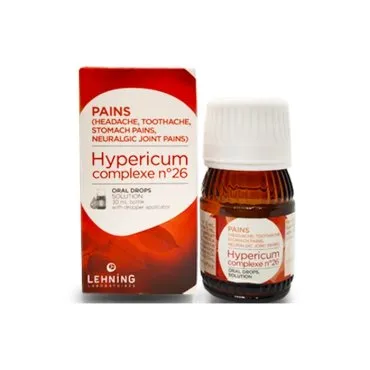 L-26 Hypericum Complex 30 ml Drops by Lehning Laboratories, product package on white background