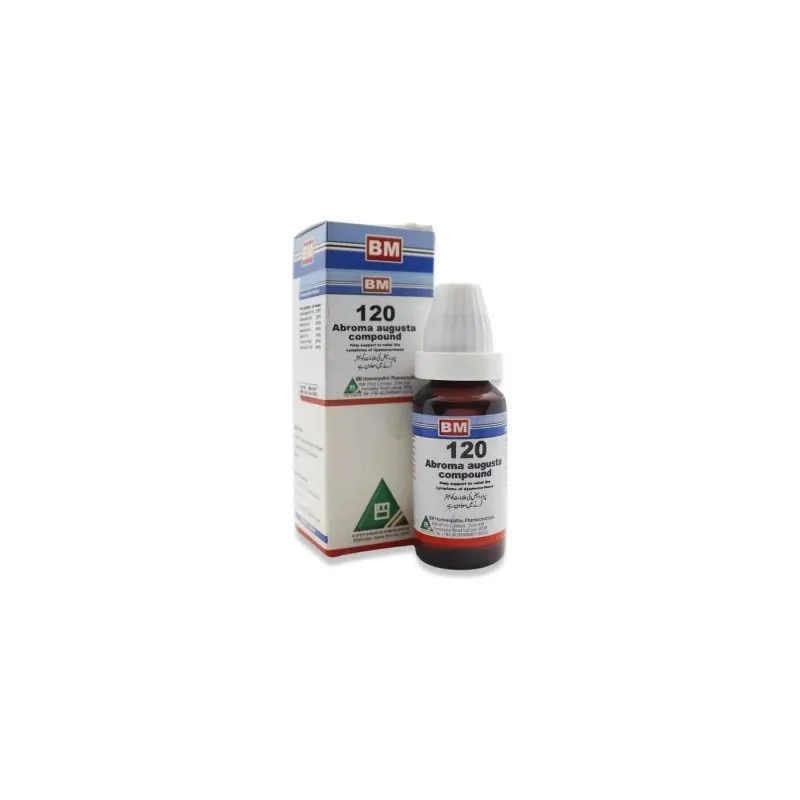 BM 120 Drops homeopathic drops by BM Homoeopathic Pharmaceuticals on a pure white background