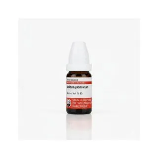Acidum Picrinicum mixed pack formats homeopathic dilutions and tablets bottle or pack on white background