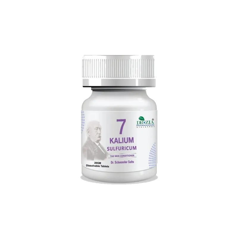 Kalium Sulfuricum by Dr Zia Pharma, product pack centered on a white background