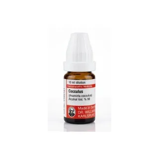 Cocculus 10ml homeopathic dilutions and mother tincture bottle or pack on white background