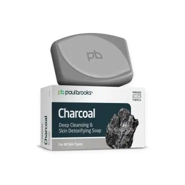 Charcoal Soap by Paul Brooks, product pack on a white background