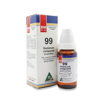 BM 99 Drops homeopathic drops by BM Homoeopathic Pharmaceuticals on a pure white background