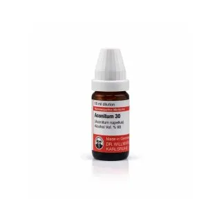 Aconitum Nap Aconite 10ml homeopathic dilutions and mother tincture bottle or pack on white background