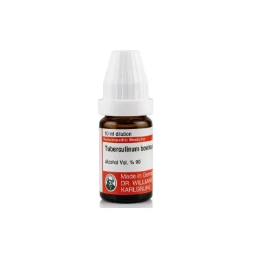 Tuberculinum Bovinum 10ml liquid homeopathic dilution bottle or pack on white background