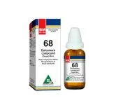 BM 68 Drops homeopathic drops on a pure white background