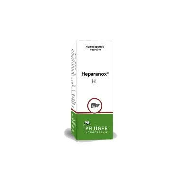 Heparanox H by Pflüger, product carton centered on a white background