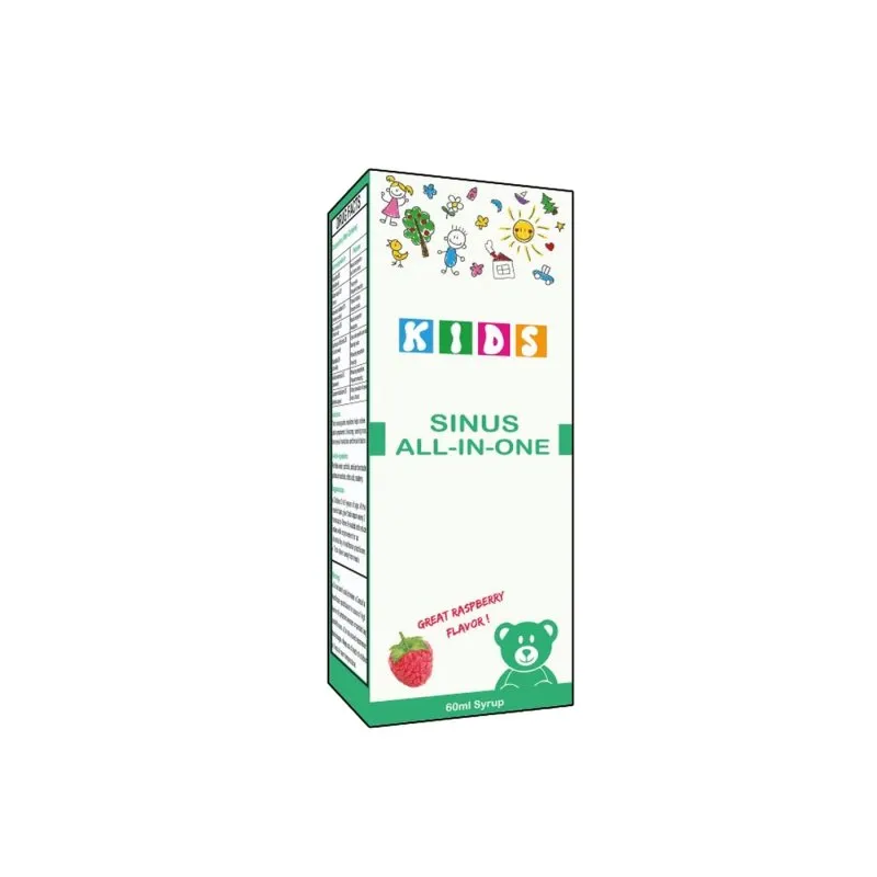 Sinus all in one by Dr Zia Pharma, product pack centered on a white background