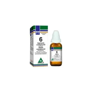 BM 6 Drops homeopathic drops on a pure white background