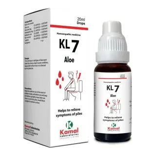 KL 7 (ALOE) 20 ml, Kamal Laboratories product pack on a white background