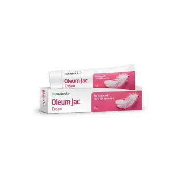 Oleum Jac Cream by Paul Brooks, product pack on a white background