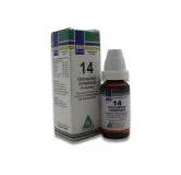 BM 14 Drops homeopathic drops on a pure white background