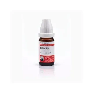 Pulsatilla 10ml homeopathic dilutions and mother tincture bottle or pack on white background
