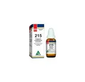 BM 215 Drops homeopathic drops on a pure white background