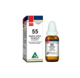 BM 55 Drops homeopathic drops on a pure white background
