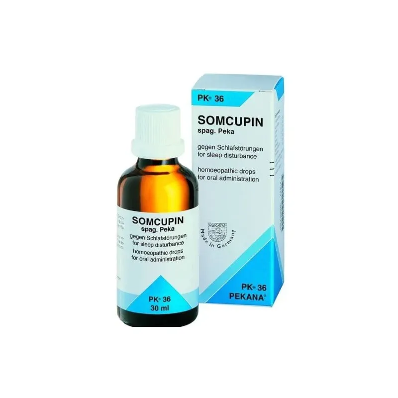Pekana PK 36 SOMCUPIN Drops, 30 ml homeopathic drops, original product packaging