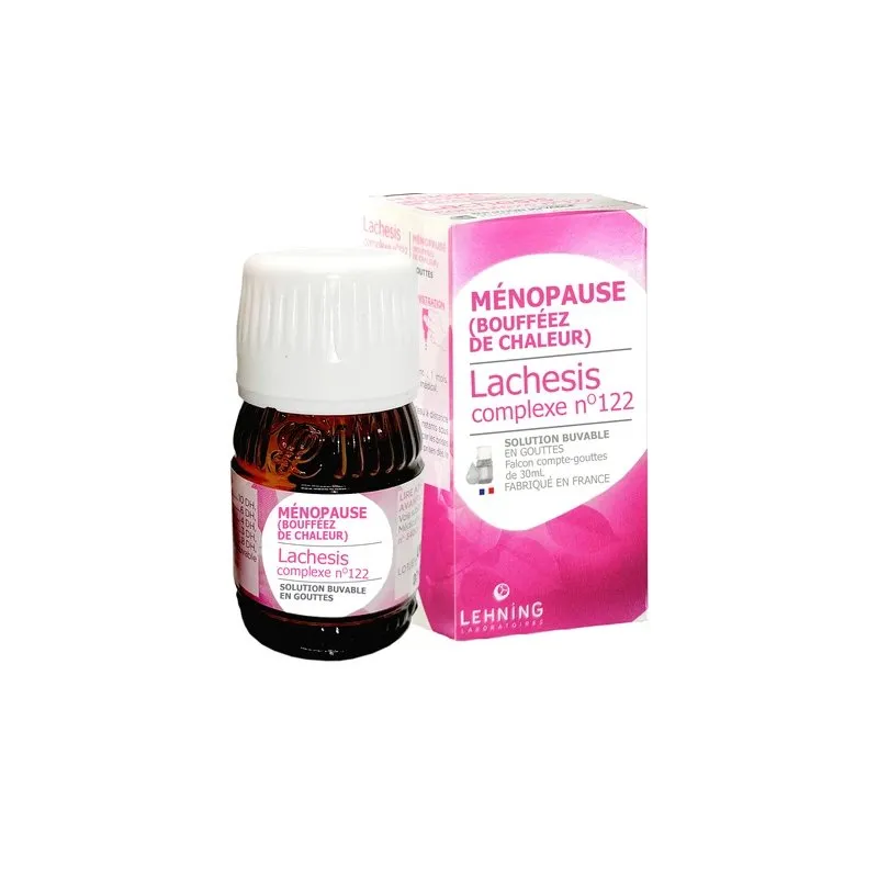 L-122 lachesis Complex 30 ml Drops by Lehning Laboratories, product package on white background