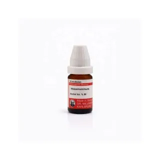 Thiosinaminum mixed pack formats homeopathic dilutions and tablets bottle or pack on white background