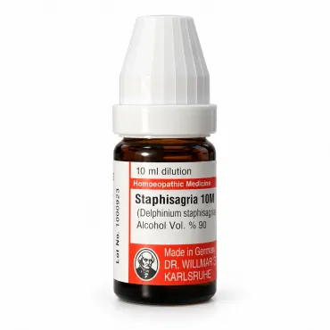 Staphisagria 10M 10ml homeopathic dilution - Schwabe