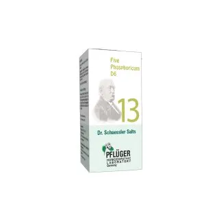 Five Phosphoricum 13 by Pflüger, product carton centered on a white background