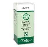 Aconitum Pentarkan Ptk. 2 20g Tablets by Dr. Willmar Schwabe, original homeopathic packshot on white background
