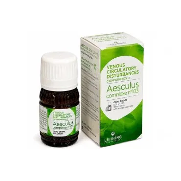 L-103 Aesculus Complex 30 ml Drops by Lehning Laboratories, product package on white background
