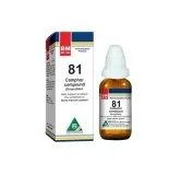 BM 81 Drops homeopathic drops on a pure white background
