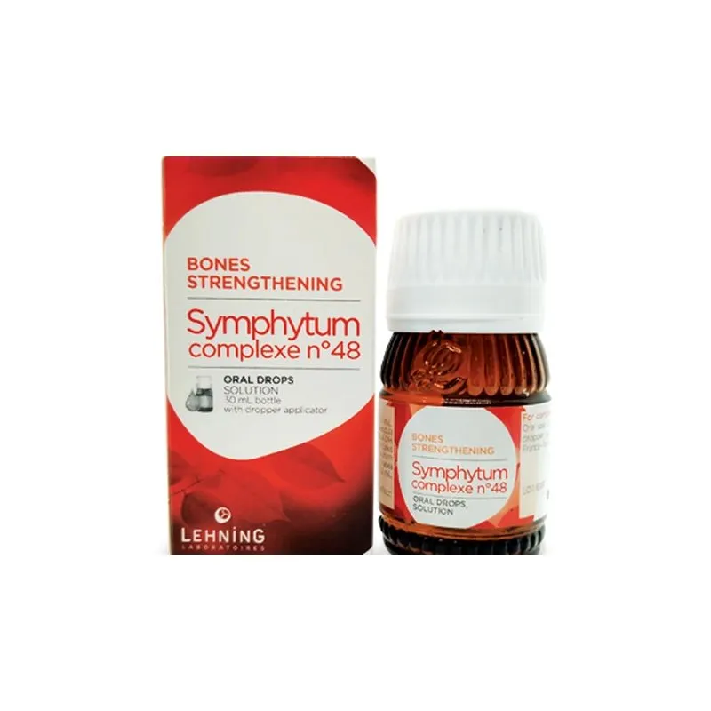 L-48 Symphytum Complex 30 ml Drops by Lehning Laboratories, product package on white background
