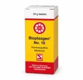 Bioplasgen No. 10 20g homeopathic combination tablets by Dr. Willmar Schwabe on a pure white studio background