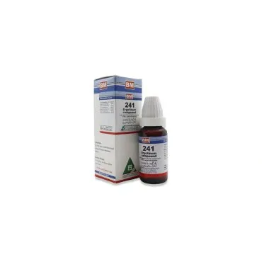 BM 241 Drops homeopathic drops by BM Homoeopathic Pharmaceuticals on a pure white background