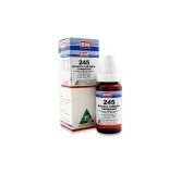 BM 245 Drops homeopathic drops by BM Homoeopathic Pharmaceuticals on a pure white background