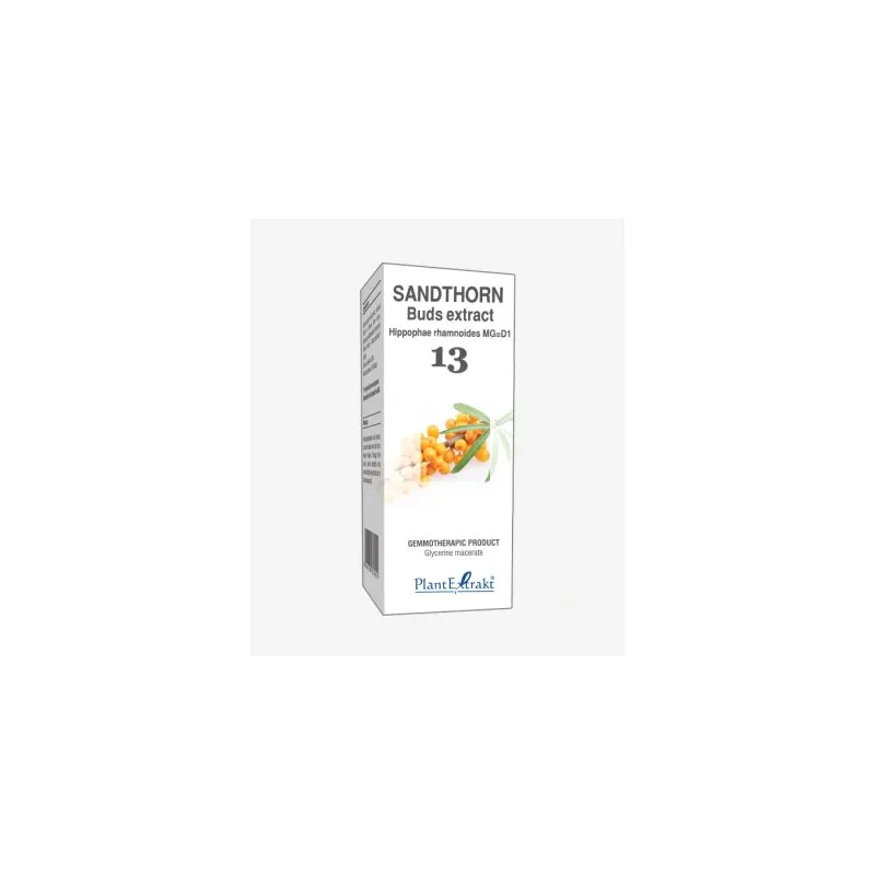 Sandthorn Buds Extract product packaging on a white background