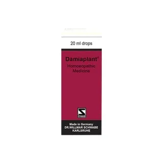 Damiaplant Drops 20ml by Dr. Willmar Schwabe, product packaging on a white background