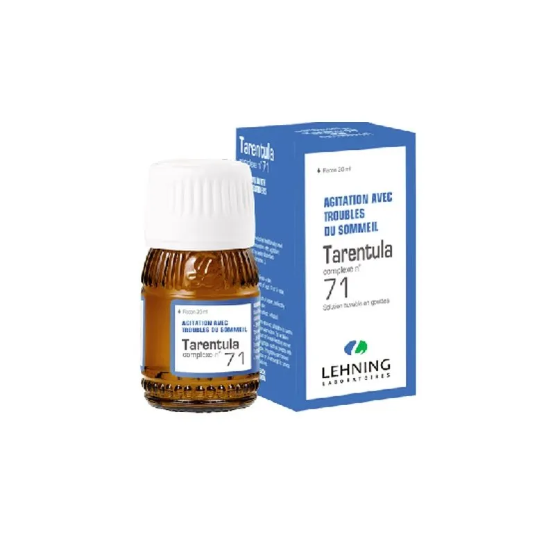 L-71 Tarentula Comolex 30 ml Drops by Lehning Laboratories, product package on white background